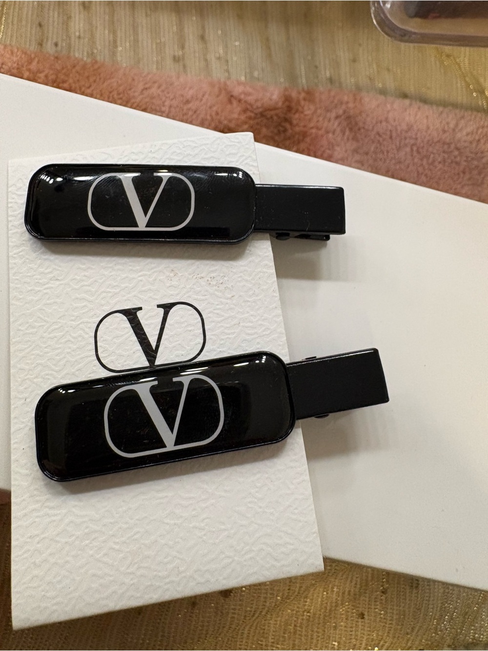 Valentino Black Logo VR Headset Clip Accessories